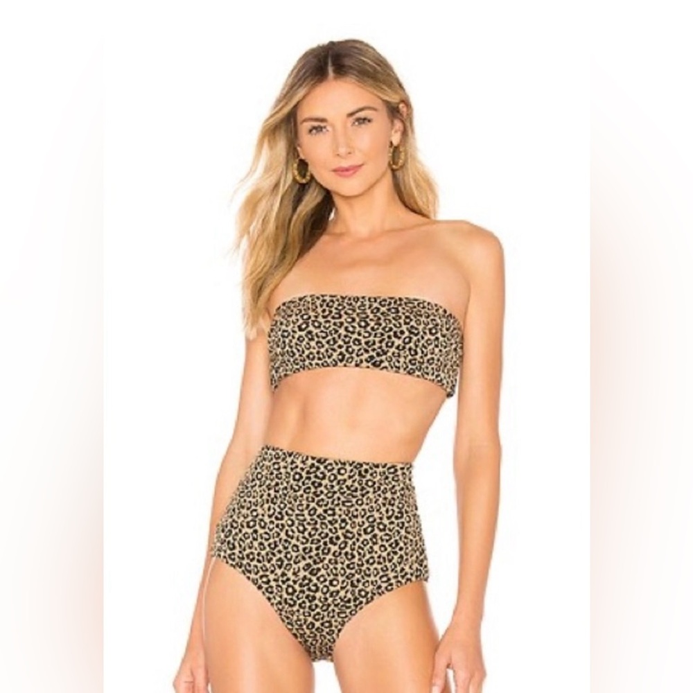 Mara Hoffman Lydia Bikini - Leopard High Waist